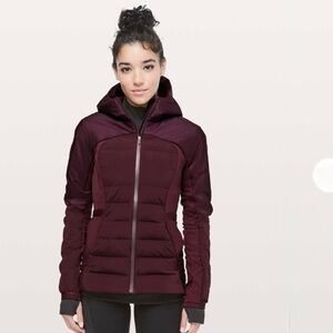 Lululemon Down For It All down Jacket Color dark adobe size 6